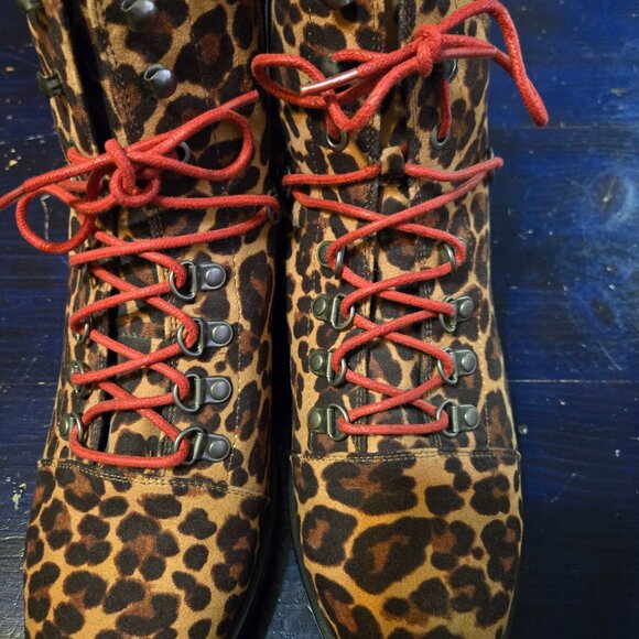 SO women's leopard print boots Size 11m - Picture 2 of 5